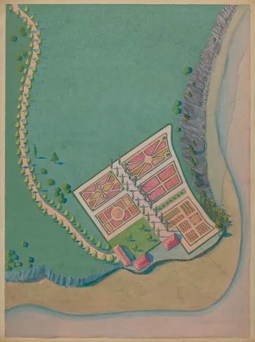 Corlaer Estate and Garden by Meyer Goldbaum, index of american design, 1936