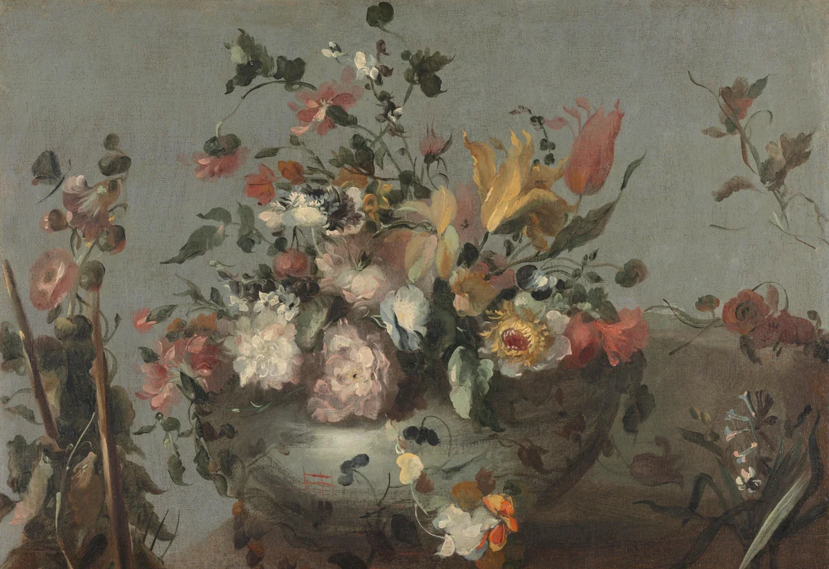 Flowers by anonymous, painting, 1700-1799