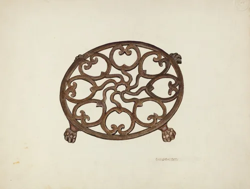 Trivet by Clarence W. Dawson, index of american design, 1942