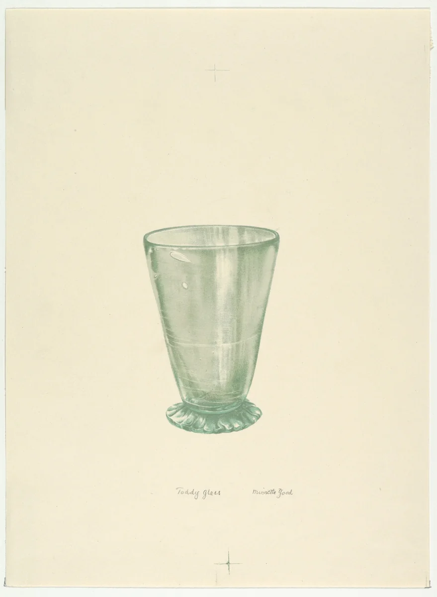 Toddy Glass by Minnetta Good, print, 1935-1943
