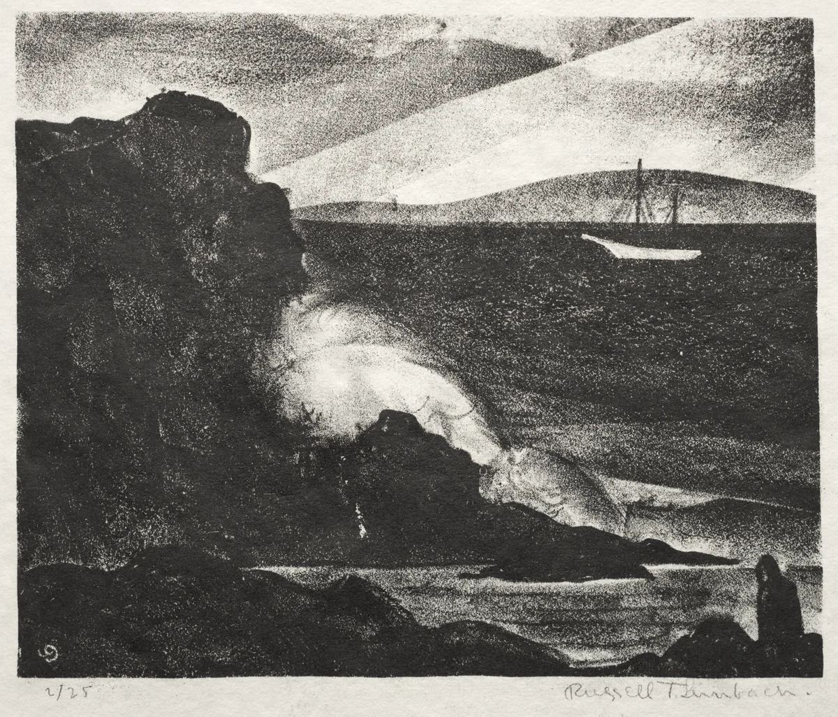 The Wave by Russell T Limbach, print, 1922-1932