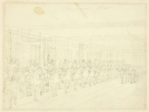 Study for Horse Armory Tower, from Microcosm of London by Augustus Charles Pugin
Thomas Rowlandson, drawing, 1807-1809