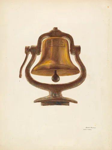 Bell (From a Locomotive) by Harry Mann Waddell; Edith Towner, index of american design, 1940