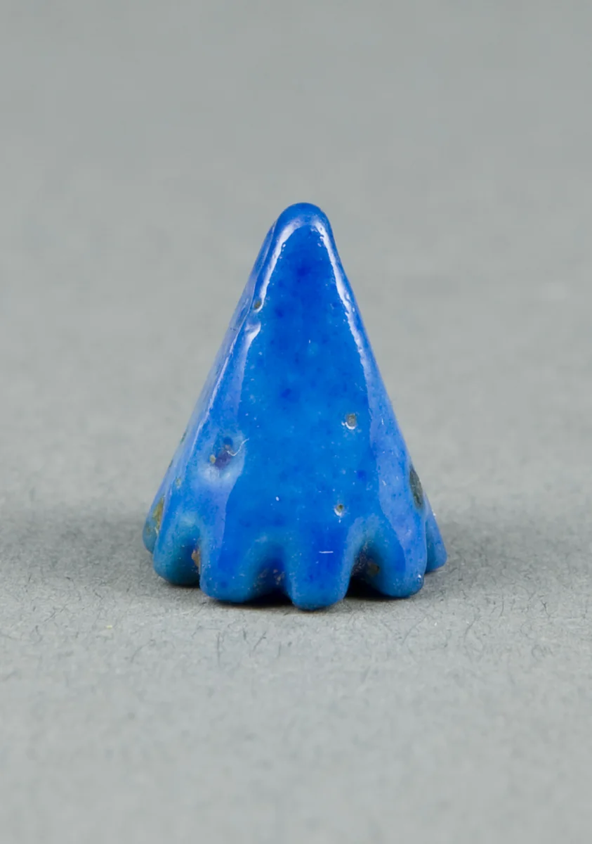 Pendant in the Shape of a Lotus Blossom by Egyptian, metalwork, -1550--664