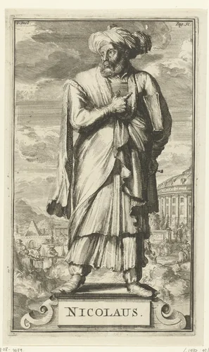 Portret van Nicolaus by Romeyn de Hooghe, print, 1700-1701