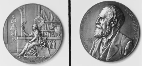 Samuel P. Avery (1822–1904): Commemorating His Seventy-Fifth Birthday by Anton Scharff, metalwork, 1897