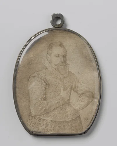 Portret van een man by Pieter Serwouters, painting, 1600-1657