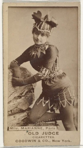 Mlle. Marianne, Paris, from the Actors and Actresses series (N171) for Old Judge Cigarettes by Goodwin & Company, photograph, 1886-1890