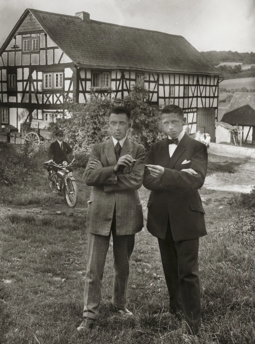 Young Farmers on Sunday by August Sander, photograph, 1926