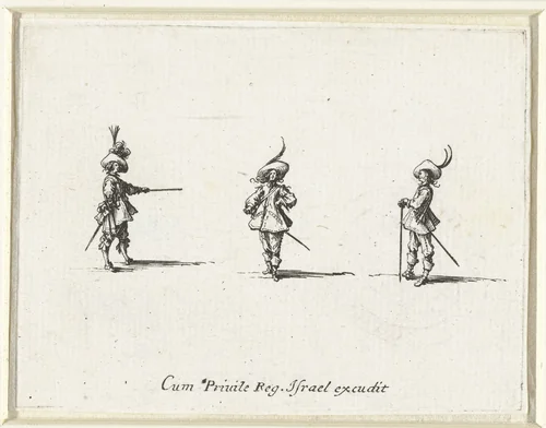 Exercities zonder wapens by Jacques Callot, print, 1635
