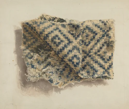 Shaker Coverlet by Alois E. Ulrich, index of american design, 1935-1942