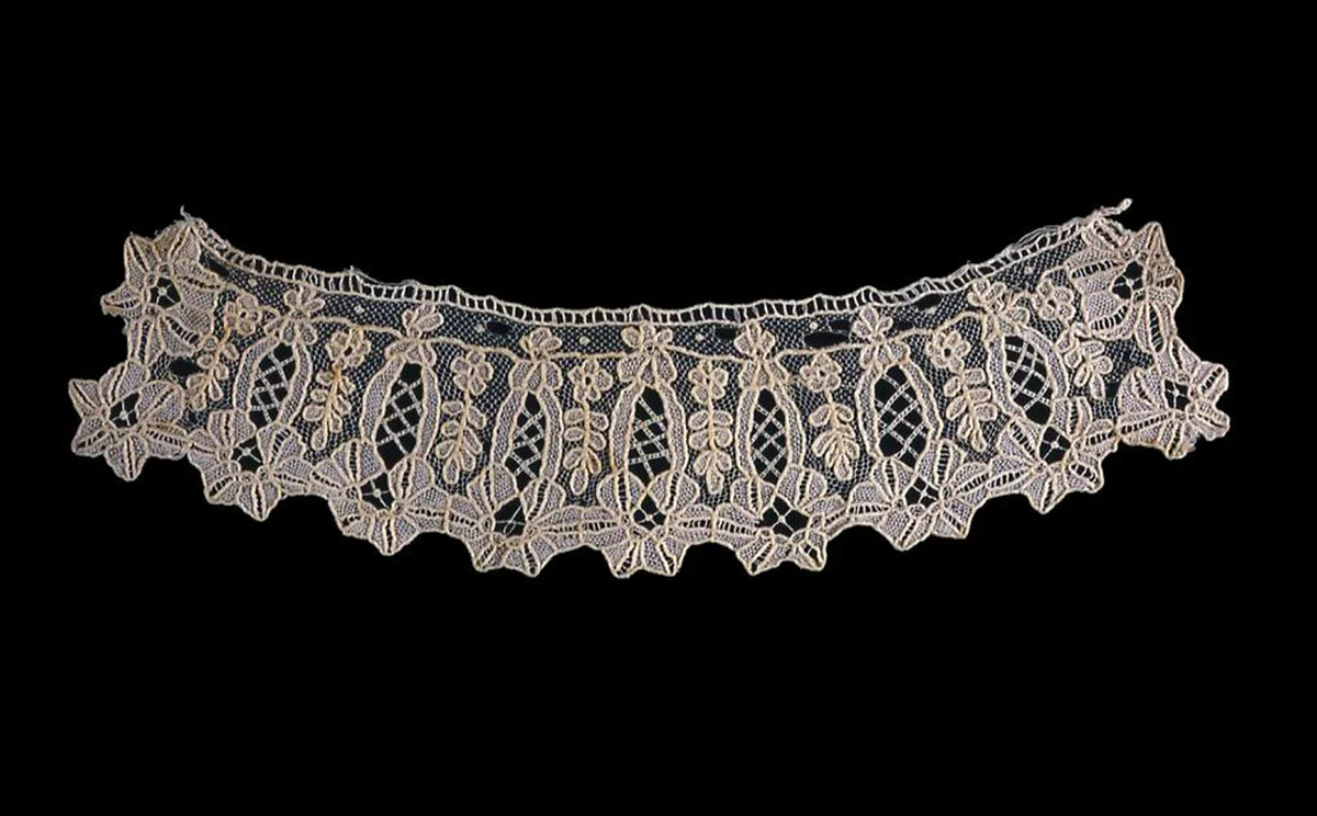 Collar or Cuff (Fragment) by Belgium, Brussels, textile, 1860-1869