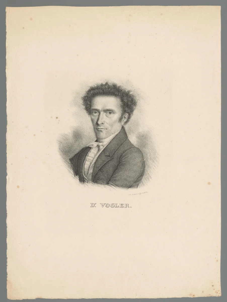 Portret van een onbekende man by E. Zinck, print, 1820-1875