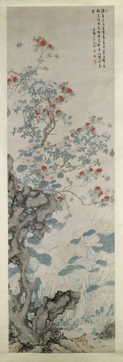 Summer Garden by Chen Chun (陳淳), painting, 1520-1540