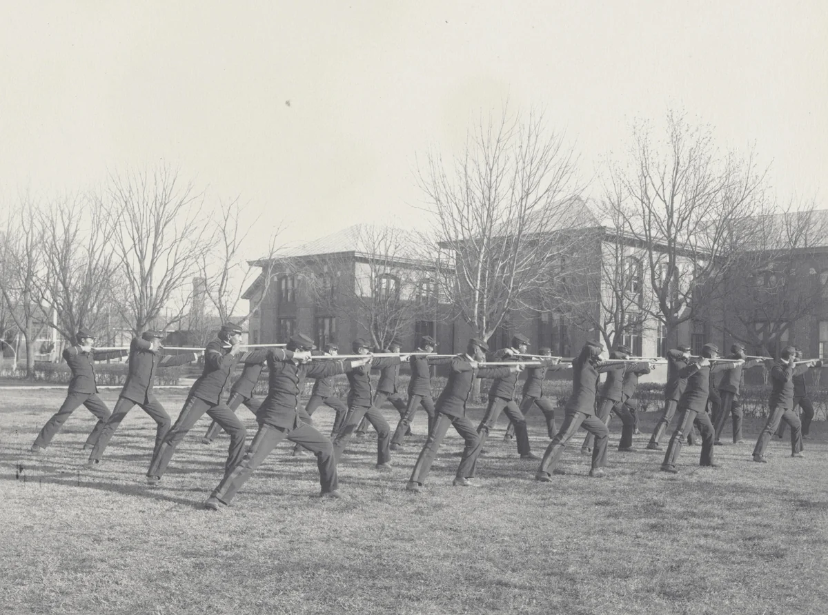 Boys' wand drill by Frances Benjamin Johnston, photograph, 1899