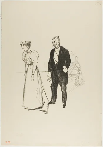 Alone at last! by Théophile Alexandre Steinlen, print, 1894