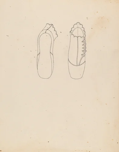 Baby Shoe by Margaret Concha, index of american design, 1935-1942