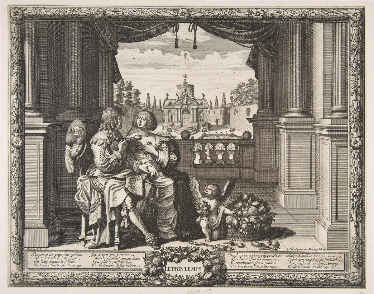 Spring by Abraham Bosse, print, 1635-1637