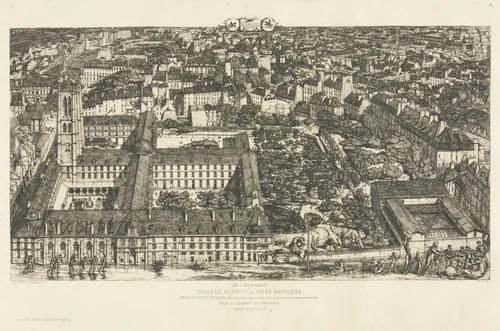College Henri IV by Charles Meryon, print, 1863-1864