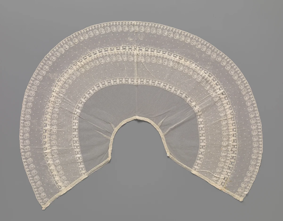 Pelerinekraag van kloskant by anonymous, other, 1840