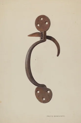 Door Latch by Fritz Boehmer, index of american design, 1939