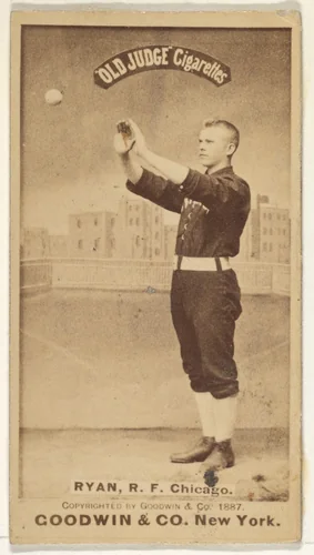 Ryan, Right Field, Chicago, from the Old Judge series (N172) for Old Judge Cigarettes by Goodwin & Company, photograph, 1887