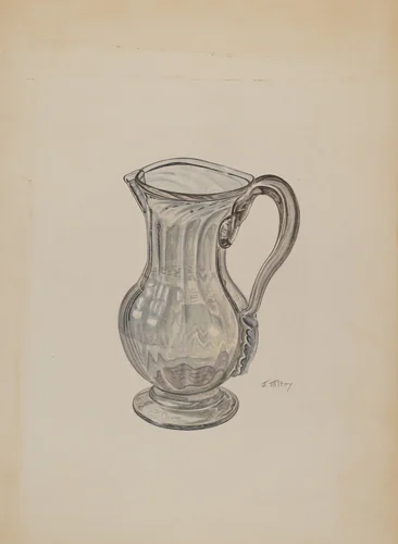 Pitcher by Joseph Mitry, index of american design, 1941