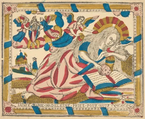 Saint Mary Magdalene Pray for Us by French 19th Century, print, 1820
