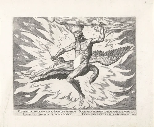 Vuur by Philips Galle, print, 1564