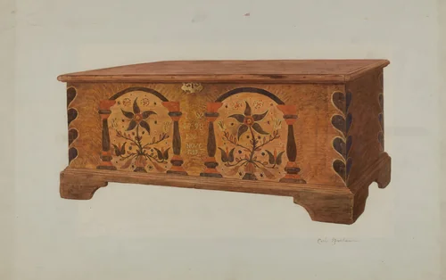 Pa. German Chest by Carl Strehlau, index of american design, 1940