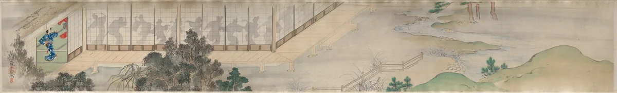 The Shadow Dancers by Yamamoto Baiitsu (山本梅逸), painting, 1810-1856