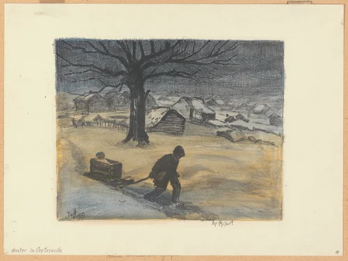 Winter in Coytesville by George Hart, print, 1923
