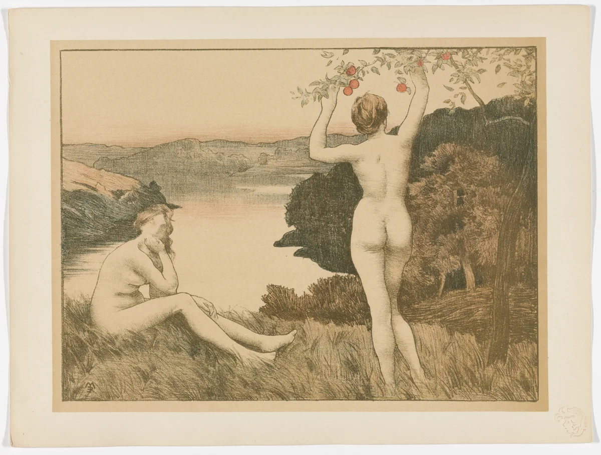 Autumn (Automne) from L'Estampe moderne, no. 1 by Émile-René Ménard, print, 1897