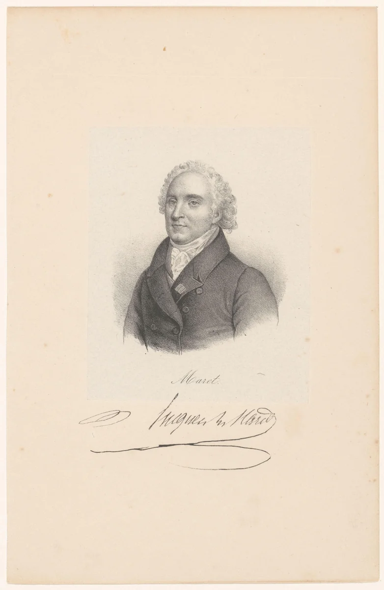 Portret van Hugues-Bernard Maret by anonymous, print, 1818-1842
