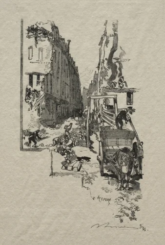 La Rue Victor Cousin by Auguste Louis Lepère, print, 1870-1918