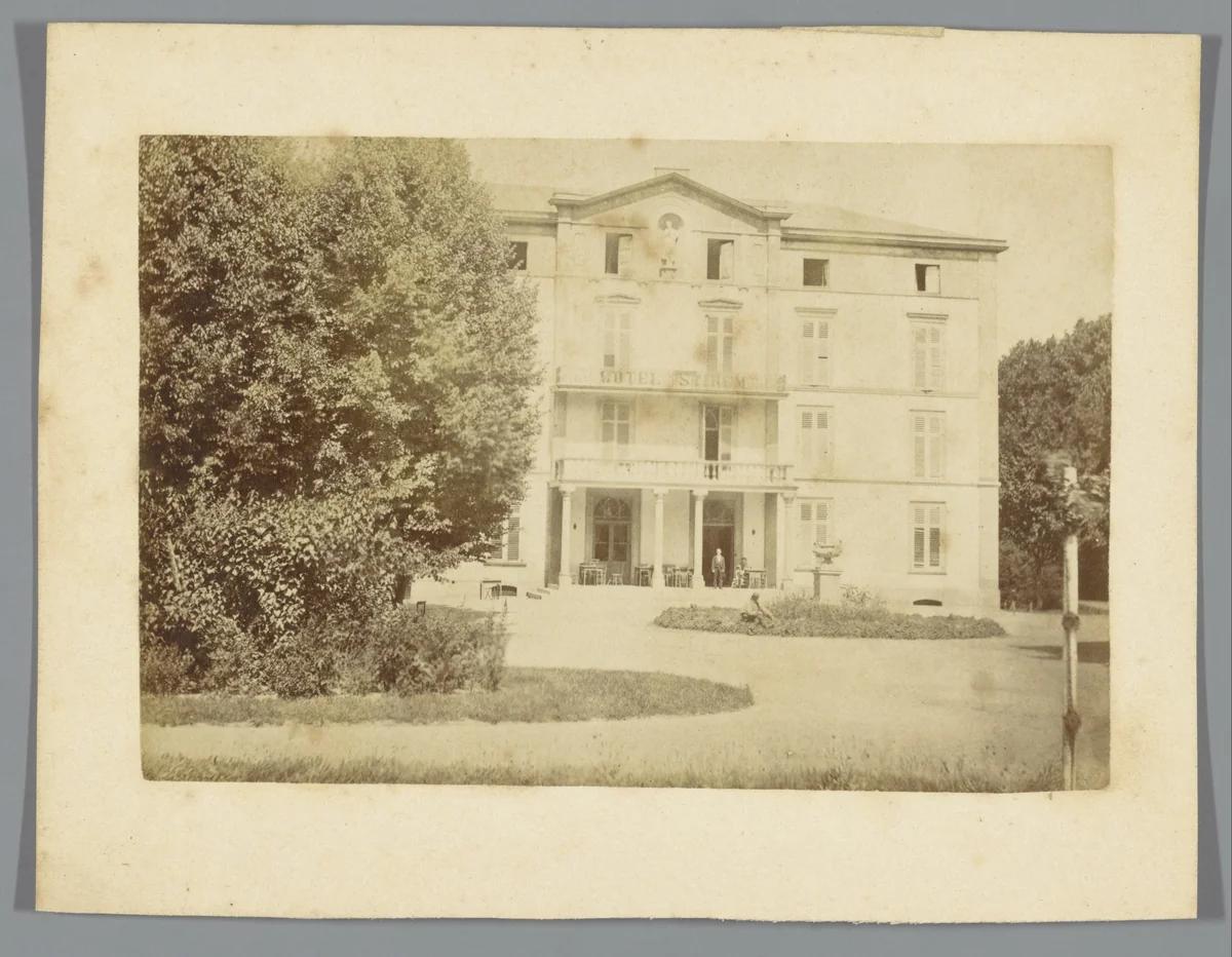 Hotel Stirum in Kleef by anonymous, photograph, 1880-1900