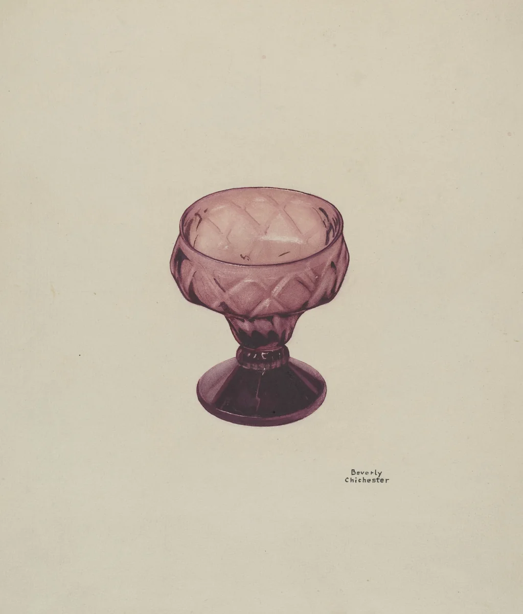 Salt Cup by Beverly Chichester, index of american design, 1939