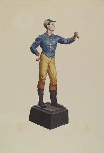 Hitching Post by American 20th Century, index of american design, 1935-1942