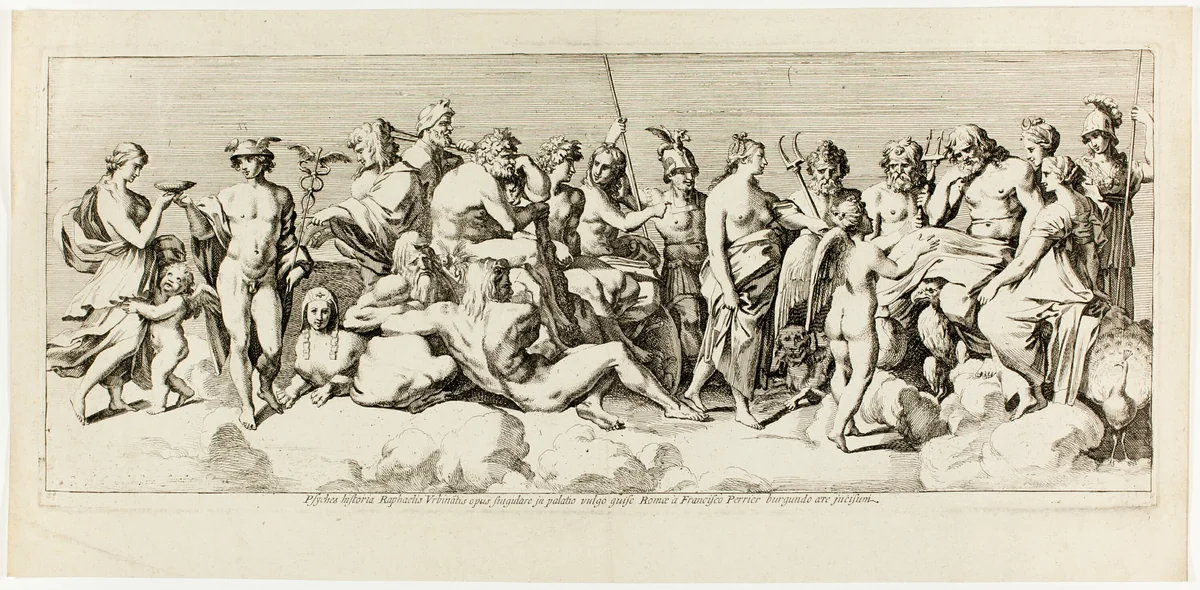 History of Psyche by François Perrier, print, 1634-1646