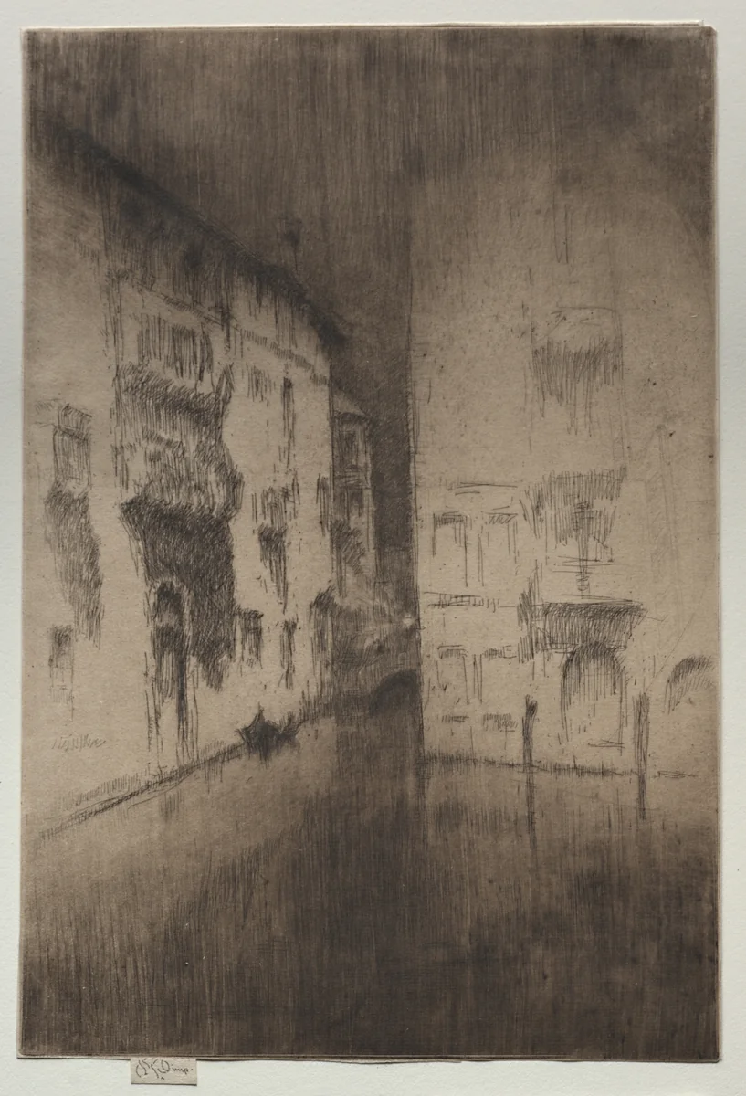 Nocturne: Palaces by James McNeill Whistler, print, 1879-1880