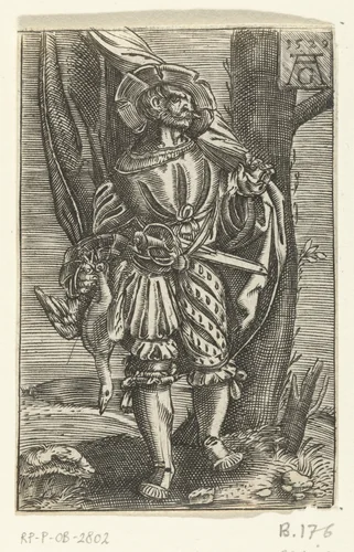 Vaandeldrager by anonymous, print, 1529-1610