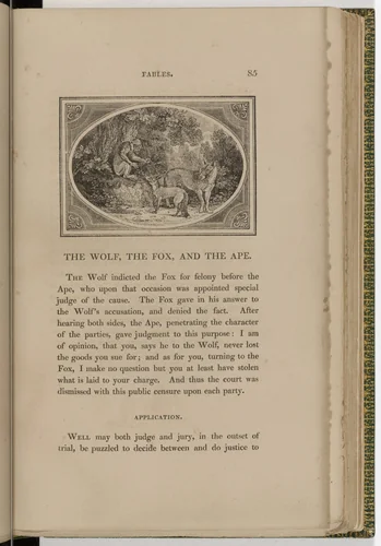 Headpiece (page 85) from The Fables of Aesop by Thomas Bewick, illustrated book, 1818