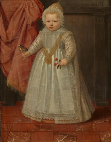 Portrait of a Little Boy, Possibly Louis of Nassau by anonymous, painting, 1604
