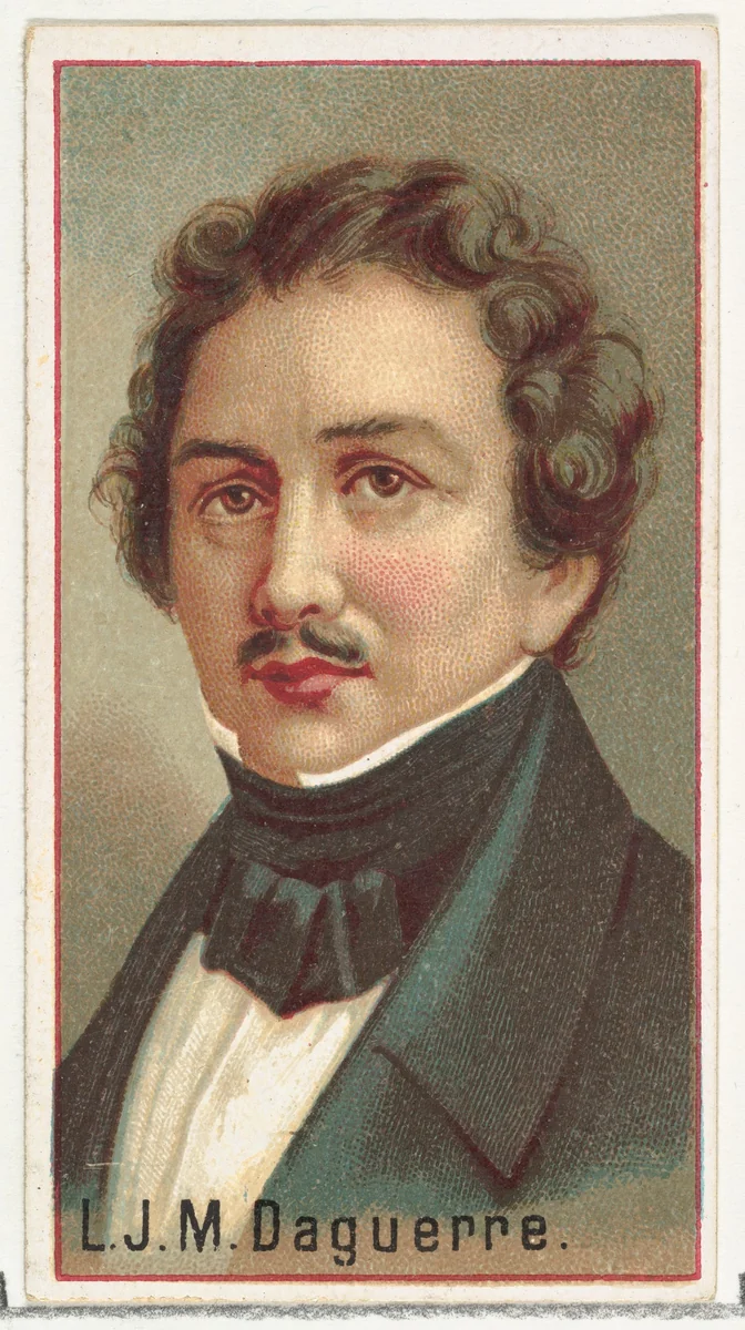 L. J. M. Daguerre, printer's sample for the World's Inventors souvenir album (A25) for Allen & Ginter Cigarettes by Allen & Ginter, print, 1888