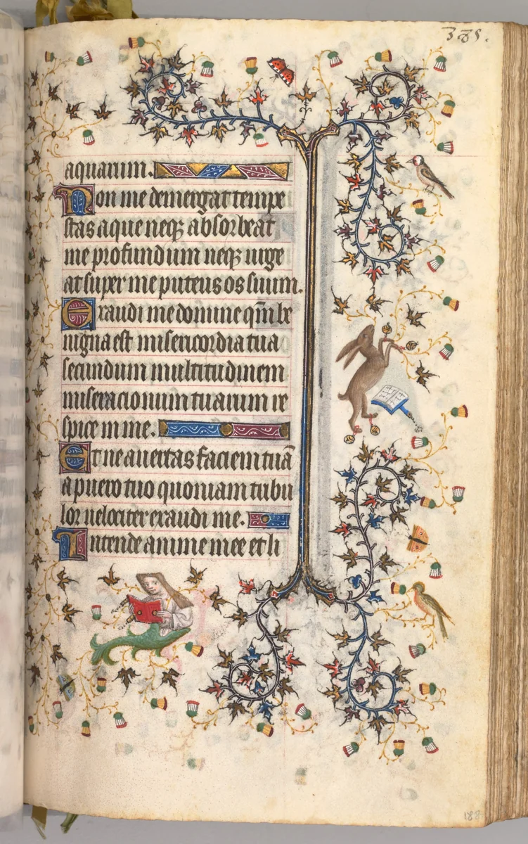 Hours of Charles the Noble, King of Navarre (1361-1425): fol. 188r, Text by Master of the Brussels Initials and Associates, book, 1400-1410