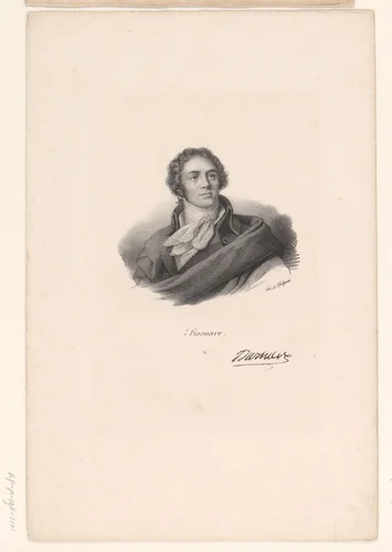 Portret van Antoine Barnave by anonymous, print, 1818-1842