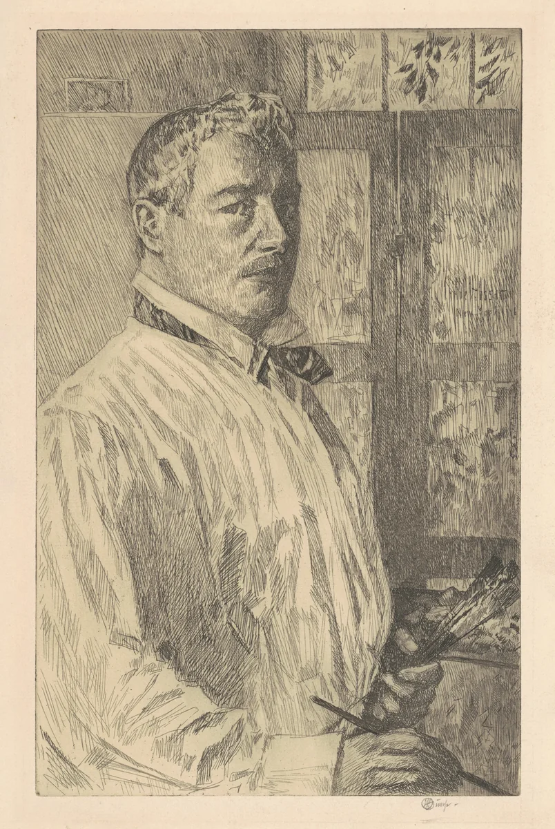 Self-Portrait by Childe Hassam, print, 1916