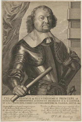 Louis Henry of Nassau by Pierre Philippe, print, 1584-1664