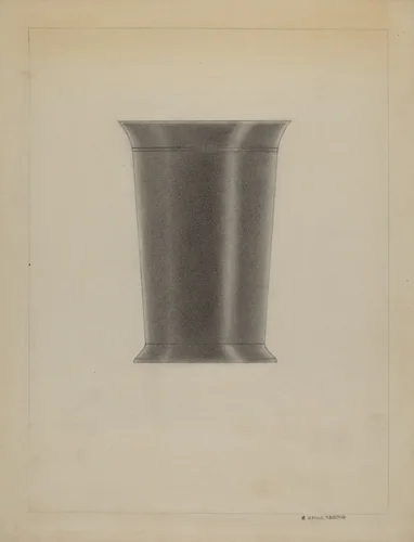 Pewter Beaker by Arthur Zaidenberg, index of american design, 1936