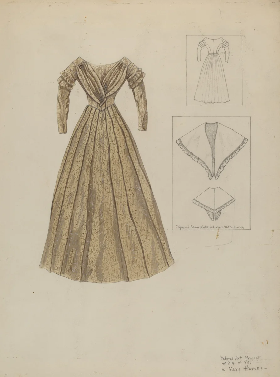 Dress by Mary E. Humes, index of american design, 1937